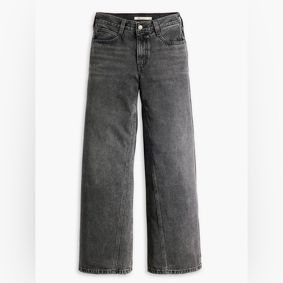 Levi’s ‘94 Baggy Wide Leg Jeans in Where’s My Phone Charcoal Washed Black sz 26 - Picture 3 of 13